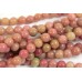 1 Strand Rhodonite 4mm Round Beads