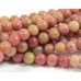 1 Strand Rhodonite 4mm Round Beads