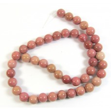 1 Strand Rhodonite 8mm Round Beads