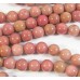 1 Strand Rhodonite 8mm Round Beads