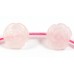 1 Rose Quartz Carved Flower Bead