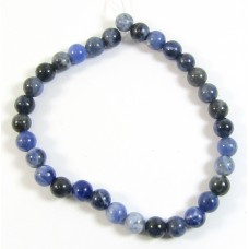 1 Short Strand Sodalite 6mm Round Beads