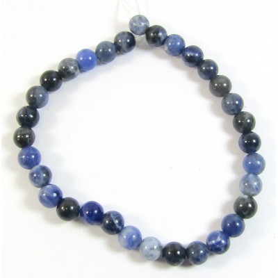 1 Short Strand Sodalite 6mm Round Beads