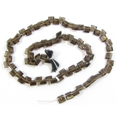 1 Strand Smoky Quartz Pyramid Shaped Beads