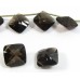 1 Smoky Quartz AA Quality Faceted Cushion Cut Drop