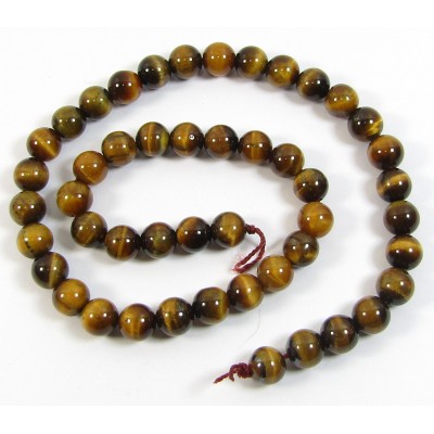 1 Strand Tigers Eye 4mm Round Beads