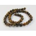 1 Strand Tigers Eye 8mm Round Beads