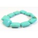 1 Short Strand Stabilised Turquoise Soft Oblong Beads