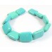 1 Short Strand Stabilised Turquoise Soft Oblong Beads