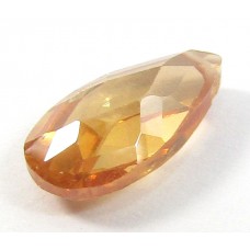 1 Zircon Little Drop Bead - Copper Glow