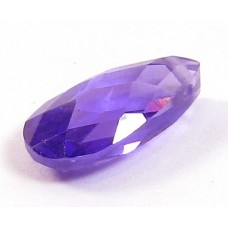 1 Zircon Little Drop Bead - Purple