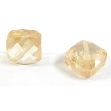 1 Zircon Diamond Shape Bead - Champagne