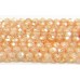 1 Strand Zircon 3mm Micro Faceted Beads Peach