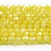 1 Strand Zircon 3mm Micro Faceted Beads Sunshine Yellow