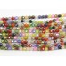 1 Strand Zircon 3mm Micro Faceted Beads Multi Coloured
