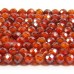 1 Strand Zircon 3mm Micro Faceted Beads Burnt Red