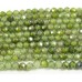 1 Strand Zircon 3mm Micro Faceted Beads Olivine Green