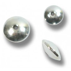 10 Sterling Silver Shiny 5mm  Rondelle or Saucer Beads