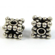 1 Sterling Silver Square Spacer Bead