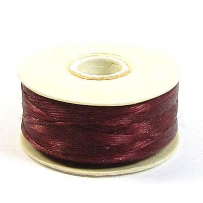 Bobbin of Burgundy Nymo Beading Thread
