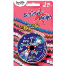 Spool of 5 Metres Stretch Magic Elastic Cord 1.0mm  - Clear