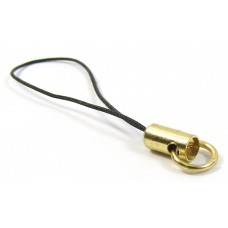 10 Goldtone/ Black Charm Cords