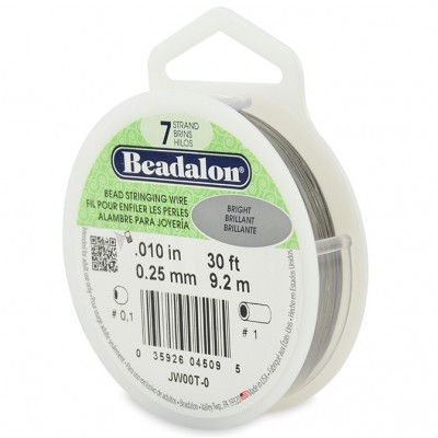 7 Strand Beadalon Wire 0.010 Bright 30 ft