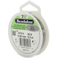 7 Strand Beadalon Wire 0.012 Bright 30 ft