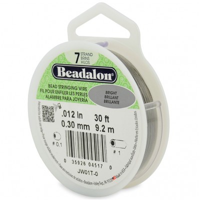 7 Strand Beadalon Wire 0.012 Bright 30 ft 7 Strand Beadalon Wire 0.012 Bright 30 ft