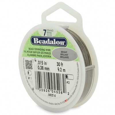7 Strand Beadalon Wire 0.015 Bright 30 ft 7 Strand Beadalon Wire 0.015 Bright 30 ft