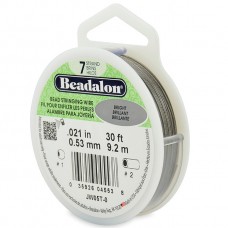 7 Strand Beadalon Wire 0.021 Bright 30 ft