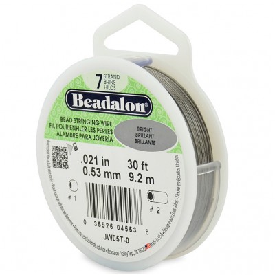 7 Strand Beadalon Wire 0.021 Bright 30 ft