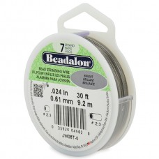 7 Strand Beadalon Wire 0.024 Bright 30 ft