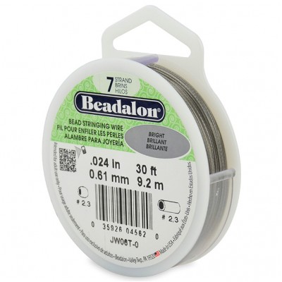 7 Strand Beadalon Wire 0.024 Bright 30 ft 7 Strand Beadalon Wire 0.024 Bright 30 ft