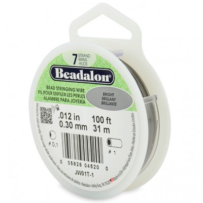 7 Strand Beadalon Wire 0.012 Bright 100 ft 7 Strand Beadalon Wire 0.012 Bright 100 ft