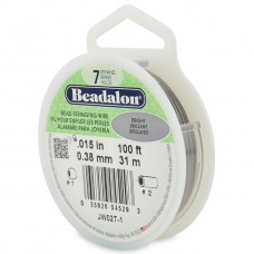 7 Strand Beadalon Wire 0.015 Bright 100 ft