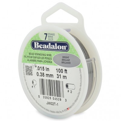 7 Strand Beadalon Wire 0.015 Bright 100 ft 7 Strand Beadalon Wire 0.015 Bright 100 ft