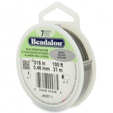 7 Strand Beadalon Wire 0.018 Bright 100 ft