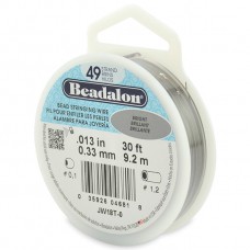 49 Strand Beadalon Wire 0.013 Bright 30 ft