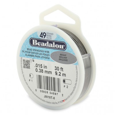 49 Strand Beadalon Wire 0.015 Bright 30 ft 49 Strand Beadalon Wire 0.015 Bright 30 ft