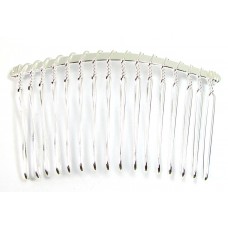 1 Silver Plated Hair Comb