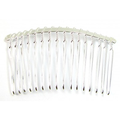 1 Silver Plated Hair Comb