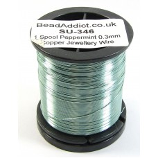 1 Spool Peppermint 0.3mm Copper Jewellery Wire