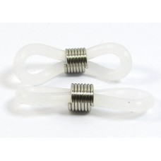 2 Rubber Glasses/ Spectacles Holder Silver Plated