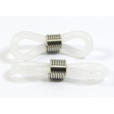 2 Rubber Glasses/ Spectacles Holder Silver Plated