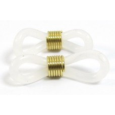2 Rubber Glasses/ Spectacles Holder Gold Plated