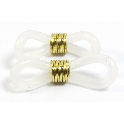 2 Rubber Glasses/ Spectacles Holder Gold Plated