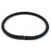 Hollow 4mm Rubber Tube/ Tubing Black Bracelet Size with Closure