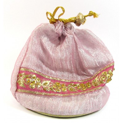 1 Small Drawstring Sequin Pouch