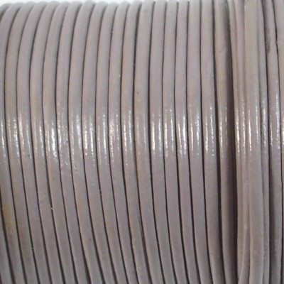 1 Metre 1.5mm Round Leather Cord Mauve